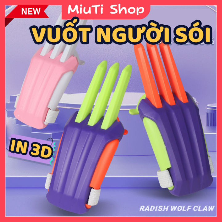 MÓNG VUỐT NGƯỜI SÓI IN 3D - Đồ chơi CÀ RỐT giải nén X-MEN WOLVERINE ...