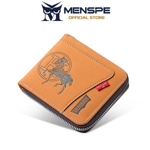 MENSPE Mens Short Wallet Retro Wallet Soft PU Short Wallet Multi-Functional Wallet Large Capacity Purse Multi-Card Position ID Credit Cards Holders Coin Pouch PU Leather Coin Bag Business Wallets