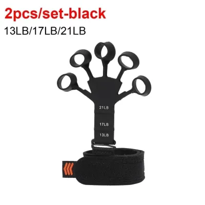 Set 2 Dụng Cụ Luyện Tập Ngón Tay Bằng Silicone Với 6 Mức Độ Kháng Lực Tiện Dụng GRIPOW Bóp Tay Tập Tay