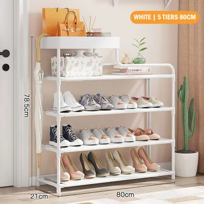 Multi-layer Shoe Rack Cabinet Multifunctional Simple Minimalist Storage Portable BTO HDB Shoe Rack/Local Stock