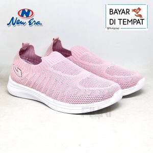 FIURI - NEW ERA - WINNER 35-43 BIRU NAVY - SEPATU SNEAKERS SLIP ON PRIA - SEPATU KNIT RAJUT - SEPATU OLAHRAGA JOGGING SENAM LAKI-LAKI - SEPATU SEKOLAH KERJA KULIAH - SEPATU CASUAL COWOK TRENDY MURAH PROMO DISKON