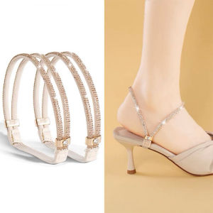 1 Pasang Tali Pergelangan Kaki Sepatu Sandal Wanita Heels Wrist Strap Taly Penahan Sepatu Kebesaran Mudah Lepas HHG