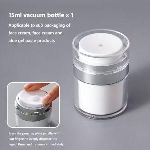 YESMILE Loại đẩy Bình hút chân không 15ml/30ml/50ml Chai du lịch Chai mẫu Bảo hiểm toàn diện Hộp đựng mỹ phẩm