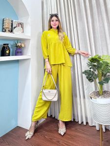 Setelan Wanita Crinkle Kekinian One Set Tunik Polos Crinkle Airflow Wanita Terbaru