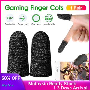 1 Pair  Mobile Game Finger Sleeve Breathable Game Controller Finger Sleeve Non-Slip Touch Screen Sensitive Joystick Sweatproof Mobile Finger Sleeve(Permainan Mudah Alih Jari Lengan)手机游戏手指套
