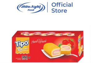 Bánh Bông Lan Tipo  Cuộn Dâu 360g