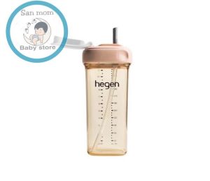 Bình Tập Uống Hegen Cho Bé 330ml Chính Hãng  PPSU Ống Hút Silicon Dùng Được Ở Mọi Tư Thế Nằm Bú Vẫn Được