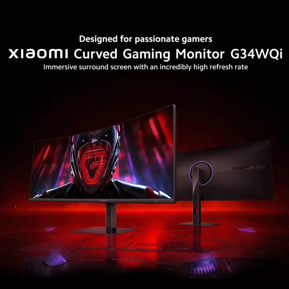 Official) Xiaomi Curved Gaming Monitor G34WQi 34 Inch 21:9 180Hz Official) Xiaomi Curved Gaming Monitor G34WQi 34 Inch 21:9 180Hz