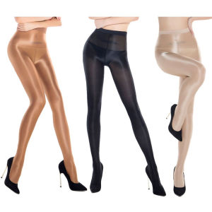 Janememory 70D New Fashion Women Girls 3 Color Tights Lady Smooth Satin Shiny Oil Stockings Female High Quality Pantyhose