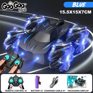 GOOGOO BIRD Drift Stunt High Speed Remote Control Car 360-Degree Rotating Double-Sided Twisting Function Kereta Kontrol Mainan Budak Lelaki Murah