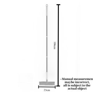 2 IN 1 Toilet V Shape Hard Floor Brush+Scraper 180° Rotation Multi-purpose Gap Bathroom Brush Berus Lantai Air Berus Bilik Mandi地刷