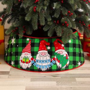 MAOMEI HOUSE Ông già Noel Váy trang trí cây thông Noel Tròn Bông tuyết Vòng cổ hình cây thông Noel Trang trí cây thông Noel Tuần lộc Tấm che đáy cây thông Noel Kỳ nghỉ gia đình