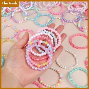 [The Gesh] 10-30Pcs Colorful Beads Bracelet Kids Girls Birthday Party Favors Goodie Pinata Filler Baby Shower Wedding Guest Treat Gifts