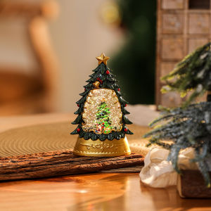 SG Stock Christmas LED Light Candle Retro Wind Lantern Xmas Party 3D Christmas Tree Santa Table Decoration Nordic Gift