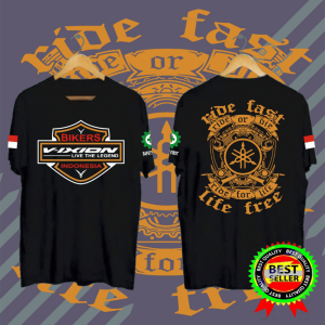 KAOS TSHIRT BAJU DISTRO BIKERS VIXION LIVE THE LEGEND