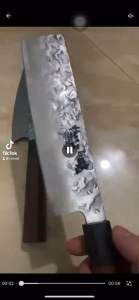 Bộ Dao thái nhà bếp nhật bản Akatsuki thép nguyên khối không gỉ tay cầm cán gỗ họa tiết vân nổi - Dao nhật làm bằng thép không gỉ 4Cr13 Mov dao chuyên dụng cho nhà bếp