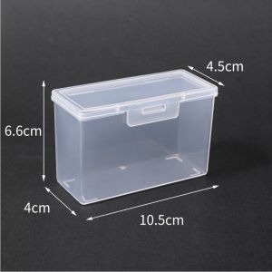 Clear Plastic Storage Box With Handle Stackable Organizer For Cosmetics Stationery And First Aid