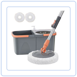 【COZYCASA】Detachable 360 Spin Mop Set with Clean/Dirty Water Bucket