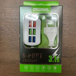 ⚡Miễn Phí Vận Chuyển⚡ Dải Nguồn USB Đa Năng Sạc Nhanh Cắm Chơi 6 Cổng USB Mini Ổ Cắm Nối Dài HUB Bộ Chia Cho Văn Phòng