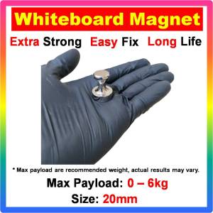 Neodymium Magnetic Thumbtack Push Pin Magnet for Whiteboards Fridge Office & Home Use