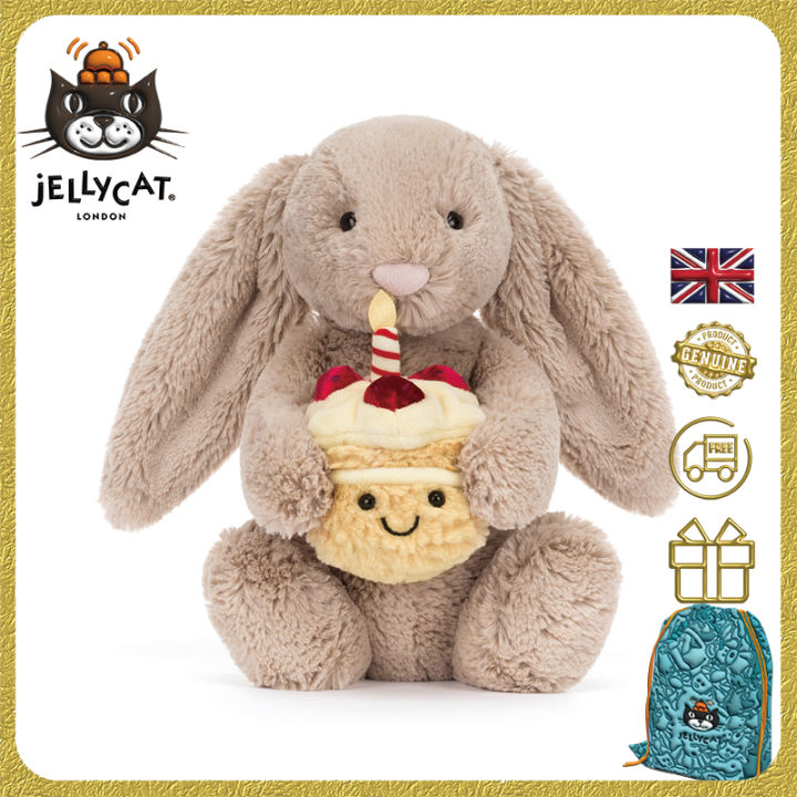  Bashful Beige Bunny ‘Birthday’ Bashful Beige Bunny 'Birthday' - Official Jellycat