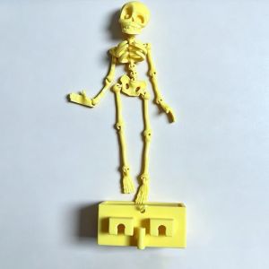 HELLOBBY Realistic Dancing Skeleton Aquarium Bubbler with Suction Base Skeletons Statue Wiggling Skeleton Ornament Funny Fade Resistant Fish Tank Dance Skull Bubbler Halloween Party