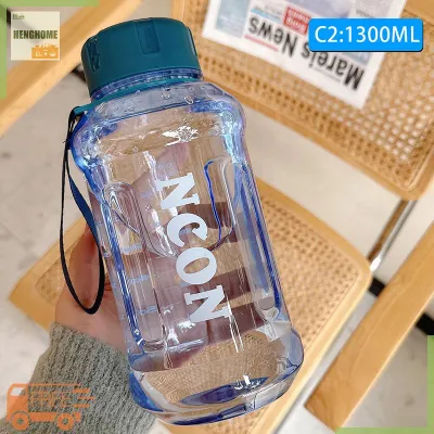 HENGHOME Bình nước dung tích lớn 850 1000 1300ml Bình nước uống thể dục thể thao tập gym Ấm đun nước thời trang thể thao leo núi Cắm Trại Ngoài trời