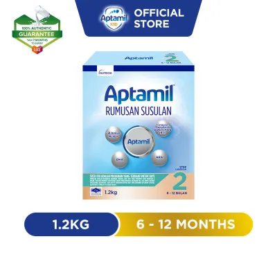 Aptamil Step 2 Follow-on Milk Formula 6 - 12 months 1.2kg (Susu Milk Powder 奶粉)