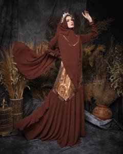 100% REALPIC Gamis Syari Faiza Set by Gallery Syarifah