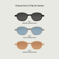 Sunnies Studios Clip-On Optical Willa (Eyeglasses Replaceable Graded Lens Polarized Men and Women). 