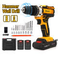 🔥MUWEI🔥Cordless Electric Screwdriver 288VF Impact Drill Impact Wrench Rechargeable Li-on Battery Hand Drill Set Impact Drilling Screw Driver Power Tool  电钻 螺丝刀 电动扳手. 
