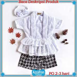 Kebaya Remple Laksmi | Baju Brokat Adat Jawa Sunda Anak Perempuan | Kostum Carnaval | Azzafran
