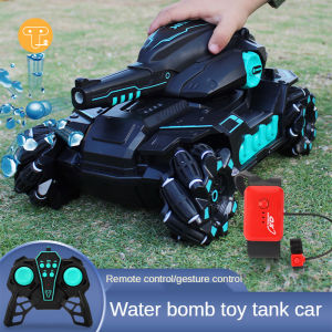 Monkey Fun RC Car Big Size 4WD Tank RC Toy Water Bo-mb Sh-ooting Competitive Gesture Controlled Tank Remote Control Drift Car Kids Toys