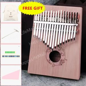 Kalimba 17 Key Thumb Piano Crystal Acylic Clear Kalimba Free bag+Tuning hammer+Sticker+Manual