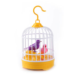 REDFIRE TOYS MAINAN KANDANG SANGKAR BURUNG SENSOR SUARA KICAU LAMPU BIRD CAGE