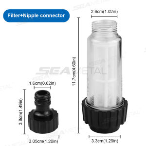 SEAMETAL High Pressure Water Pipe Filter Washer Filter Connector Quick Connection Garden Hose Pipe Fittings Car Washing Machine Water Filter