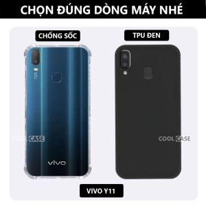 Ốp lưng bảo vệ chân sạc Vivo Y11 2019 (1906) chống trơn trượt-Cool Case