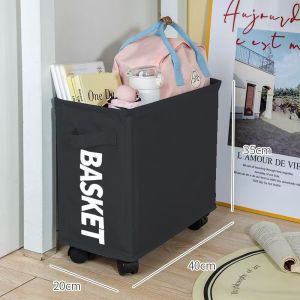 Oxford cloth laundry basket removable folding storage basket yoga mat household goods storage box with wheels 2025