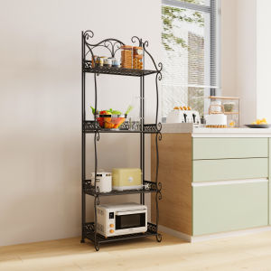 EB MALL FLOWER SHELF SHELF BATHROOM SHELF METAL HOME FLOOR KITCHEN STORAGE WROUGHT IRON CORNER SHELF