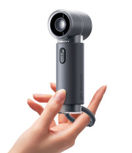 WSKEN Turbo Fan Portable Electric Mini Fan 5 Gears Strong Wind handheld bladeless Fan For Outdoor Activities And Picnics