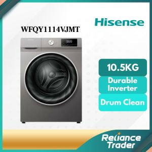 Hisense 10.5KG Front Load Washing Machine Pure Jet Wash WFQY1114VJMT