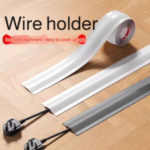 Cable Clip/Cable Raceway 1M Floor Wire Organizer/Office Home Lab Use Anti-Step Decorative Cable Management For Family Users/Workers