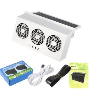 Car Exhaust Fan Solar Car Ventilator Fan Auto Air Circulator Reduces Heat Eliminates Bad Odor Car Window Cooler