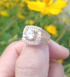 (Có Ký Hiệu-Không Phai Màu-SIXE NHỎ) Nhẫn Nam Đính Đá Trắng Full Cao Cấp-Dùng lâu dài không phai màu Bảo Hành 5 Năm Trên Hóa Đơn