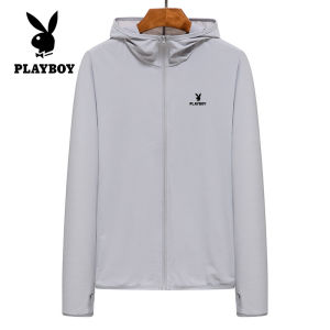 PLAYBOY Summer thin and loose fitting breathable sun protection clothing for men and women sports sun protection clothing for couples skin clothing for hiking fishing camping