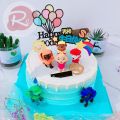 Chó cứu hộ   - Trang trí bánh sinh nhật bánh kem. 
