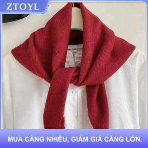 【ZTOYL】 Hàn Quốc Phong Cách Len Dệt Kim Tam Giác Khăn Phụ Nữ Headscarf Dệt Kim Khăn Đa Chức Năng Ấm Áp Dệt Kim Khăn