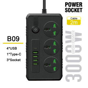 [Freebies] Extension Outlet Socket Plug with Switch Usb Cable Power Supply Power Board Socket Line Equipment Extension Wire with USB Extension Cord