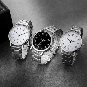 Mens Casual Quartz Watch Stainless Steel Band Water Proof Seiko Business Watch Gift for Boyfriend