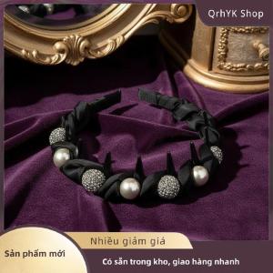 Hàng có sẵn✨ 1 chiếc Phụ kiện tạo độ phồng cho tóc kiểu sóng Băng đô galaxy lấp lánh viền rộng bằng nhung phong cách mới dành cho nữ